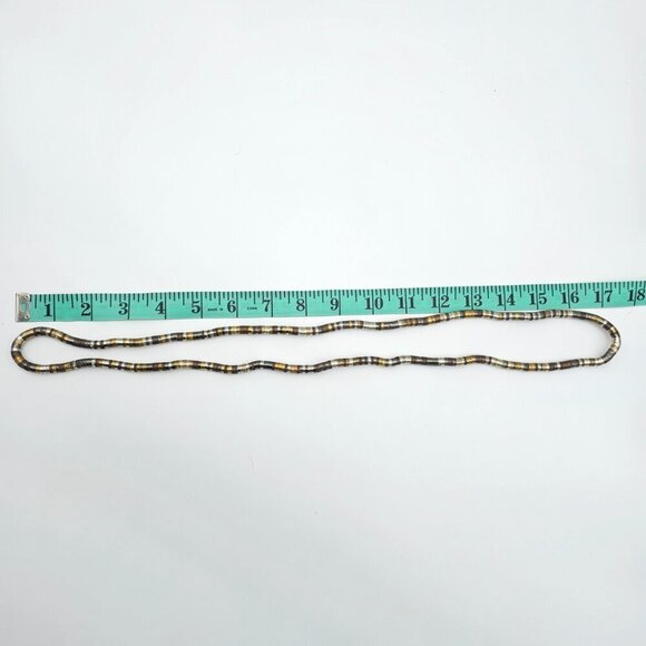 Mixed Metal Coil Necklace/Bracelet Moldable/Snake Coil Jewelry Retro Silver Gold - Picture 4 of 8